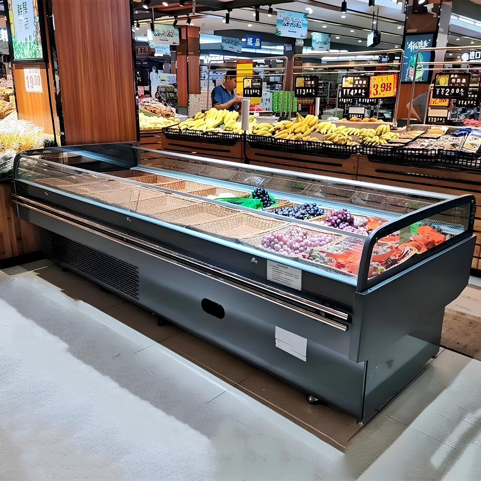 容量喷雾敞开式展示柜加大蛋糕果切保鲜柜新果蔬大面积冷藏升级版