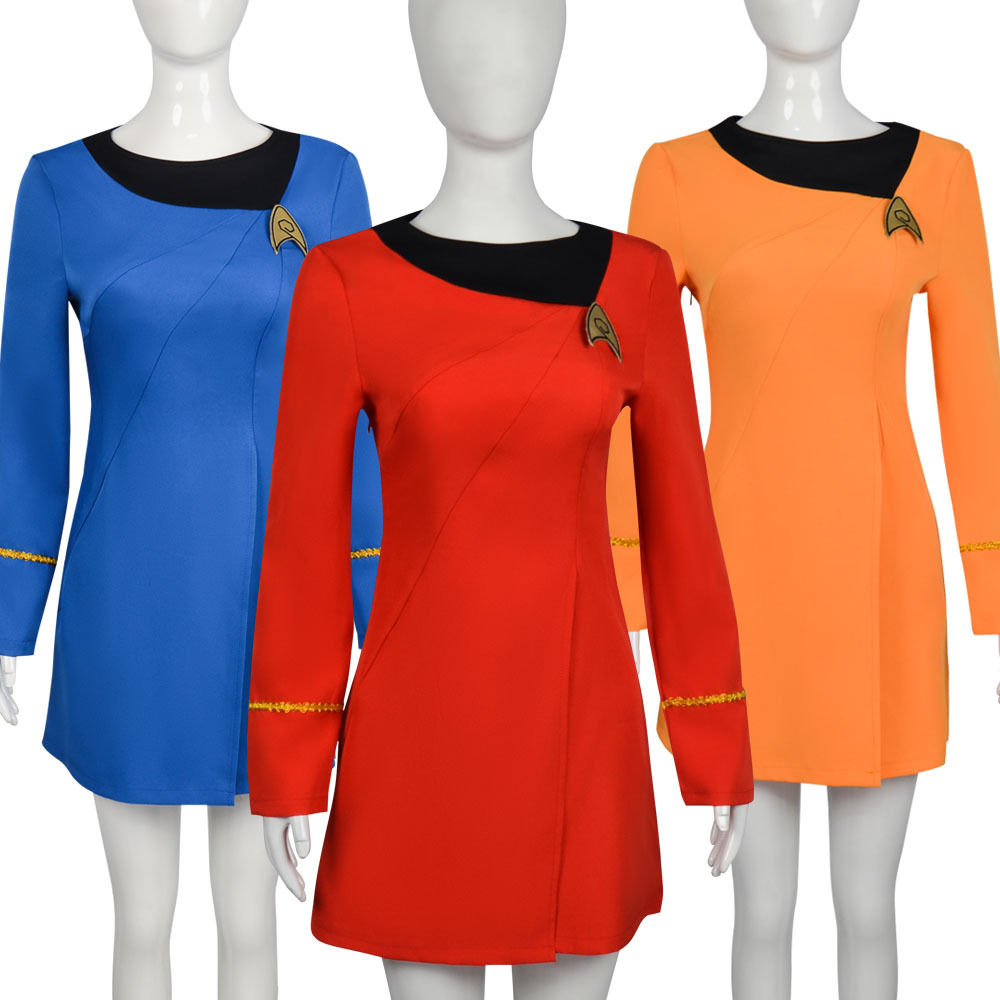 Star Trek Series Peripheral Cos Clothing Startrek Original Series Heroine Uniform Cosplay Dress