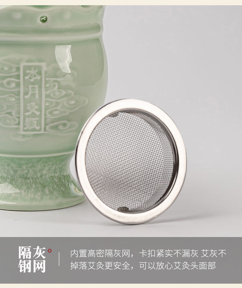Moxa Burner Jar Portable Warm Moxibustion Tool for Neck Body Massage and Gua Sha Therapy specifications