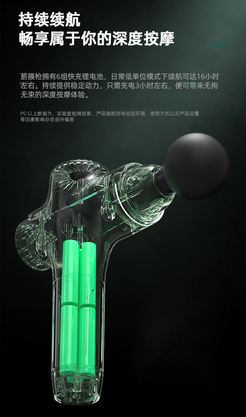工厂跨境专供健身按摩枪肌肉震动放松器电动便携智能冲击筋膜枪