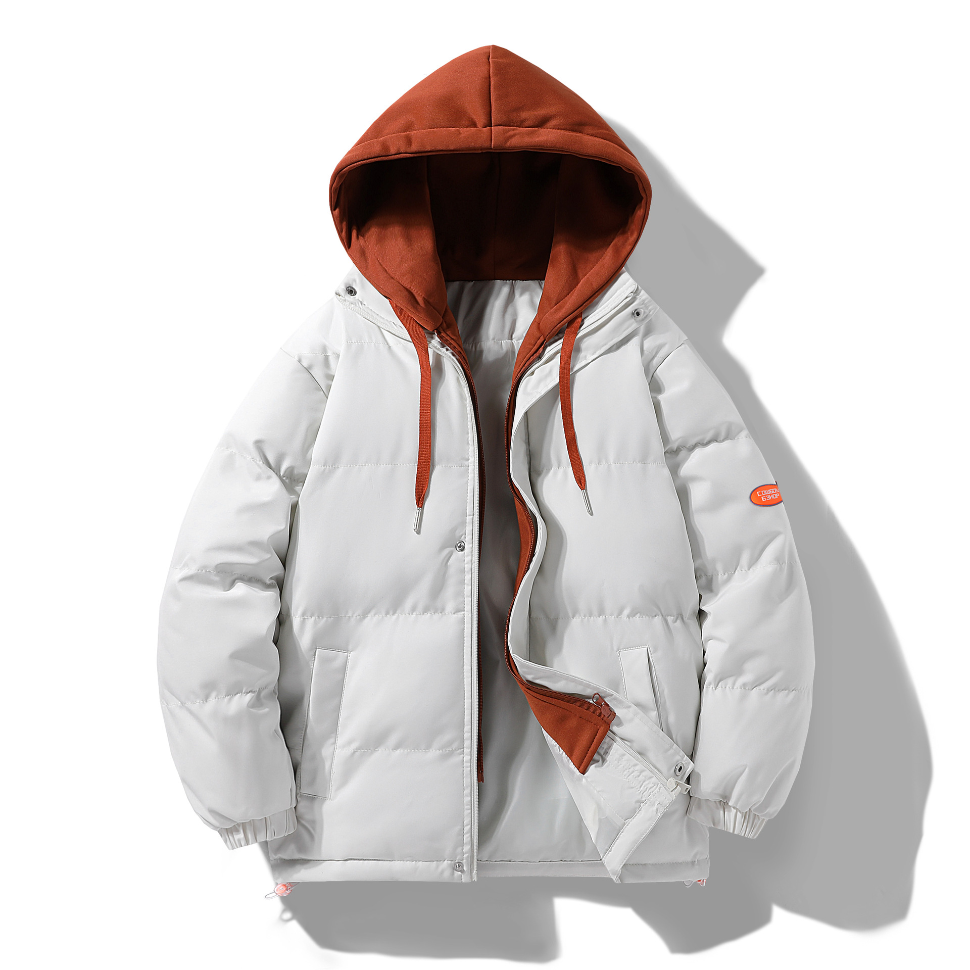 Men's Down Suit Winter Vacation Two Pieces Fashion Brand Thickened Warm Waterproof Cotton Couple Bread Coat_voghion.com