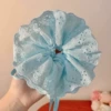26# blue drawstring hair tie large size-30*14cm