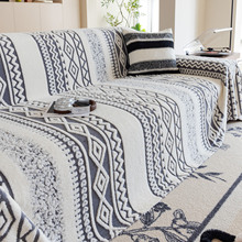 舒棉绒秋冬季加厚沙发巾2025新款一整张全盖沙发盖布巾防猫抓跨境