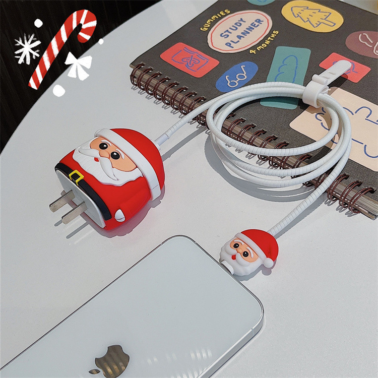 2023 nuevo cargador de dibujos animados cubierta protectora adecuada para Apple carga rápida cabeza 18/20W estándar europeo estándar americano aplicable