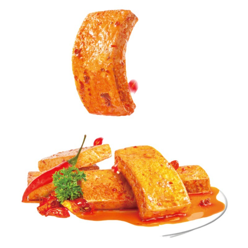 Цзинь Цзы густой сушеный творог из фасоли 20 г * 20 упаковок повседневных острых закусок пряные фирменные сушеные творожки из фасоли Хунань оптом