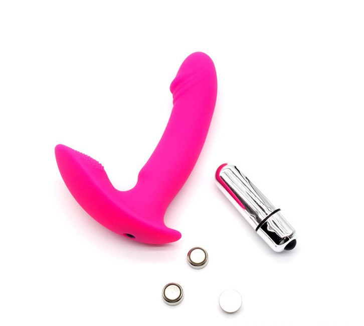 Vibrating G-spot Prostate Massager, Silicone Body, Rose Red — detail image 7