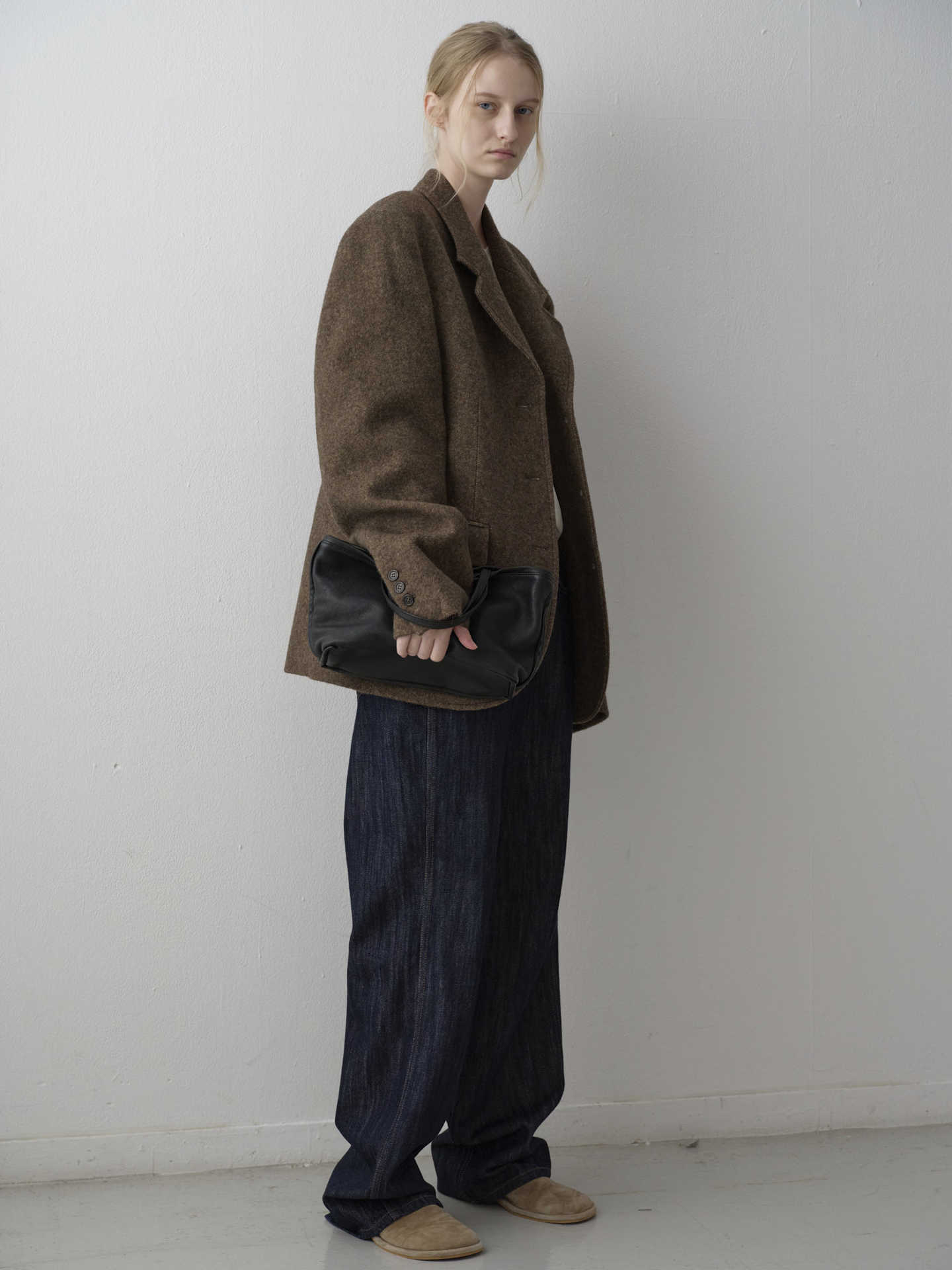 In Stock FAC*DE PATTE*N Woolen For Women Autumn Winter New Simple Elegant Commuter Blazer_ecoleips.com