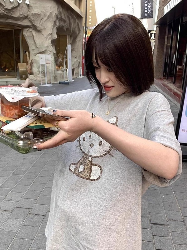 日本の新しい夏のハローキティプリント半袖Tシャツトップス純綿半袖Tシャツ女の子向け|undefined