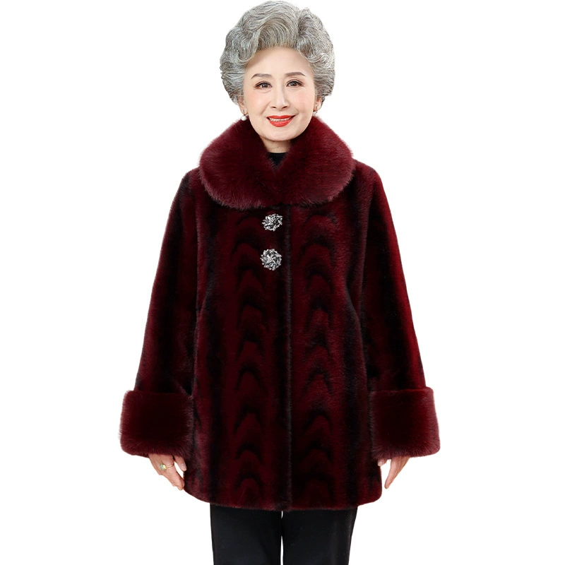 Теплая зимняя куртка для мамы, 60-80 лет, для среднего возраста, 50 лет