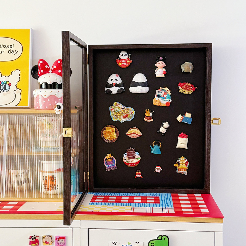 Cultural and Creative Refrigerator Magnet Storage Museum Display Board Retro Blackboard Decorative Board Hollow Flip-Top Photo Frame DIY 16inch Cultural and Creative Refrigerator Magnet Storage Museum Display Board Retro Blackboard Decorative Board Hollow Flip-Top Photo Frame DIY 16inch