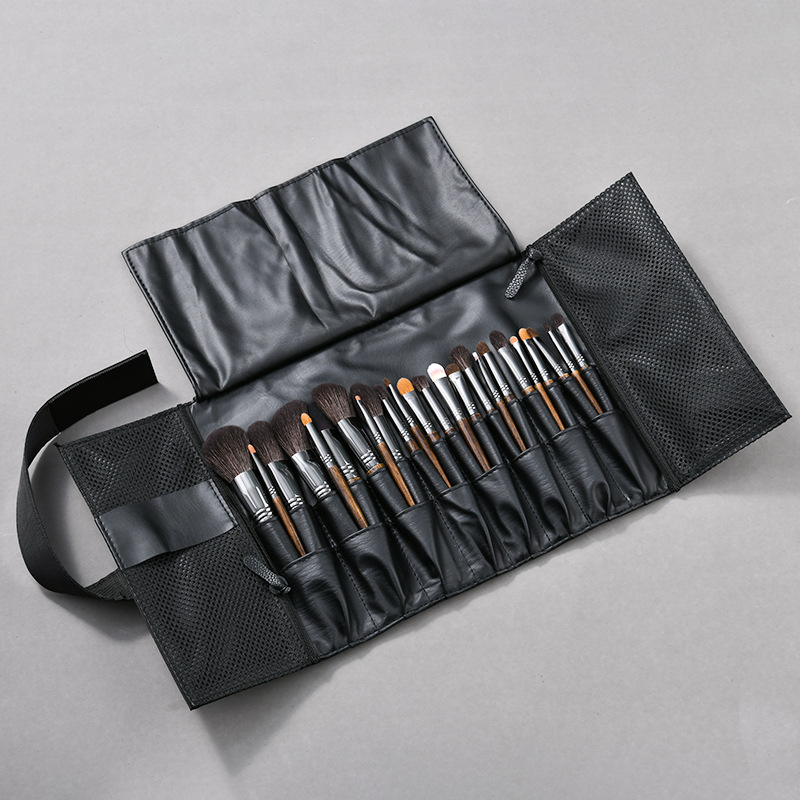 Juego de pinceles de maquillaje de piel de animal transfronterizo 14 herramientas de belleza suave para principiantes juego completo de pinceles de maquillaje al por mayor