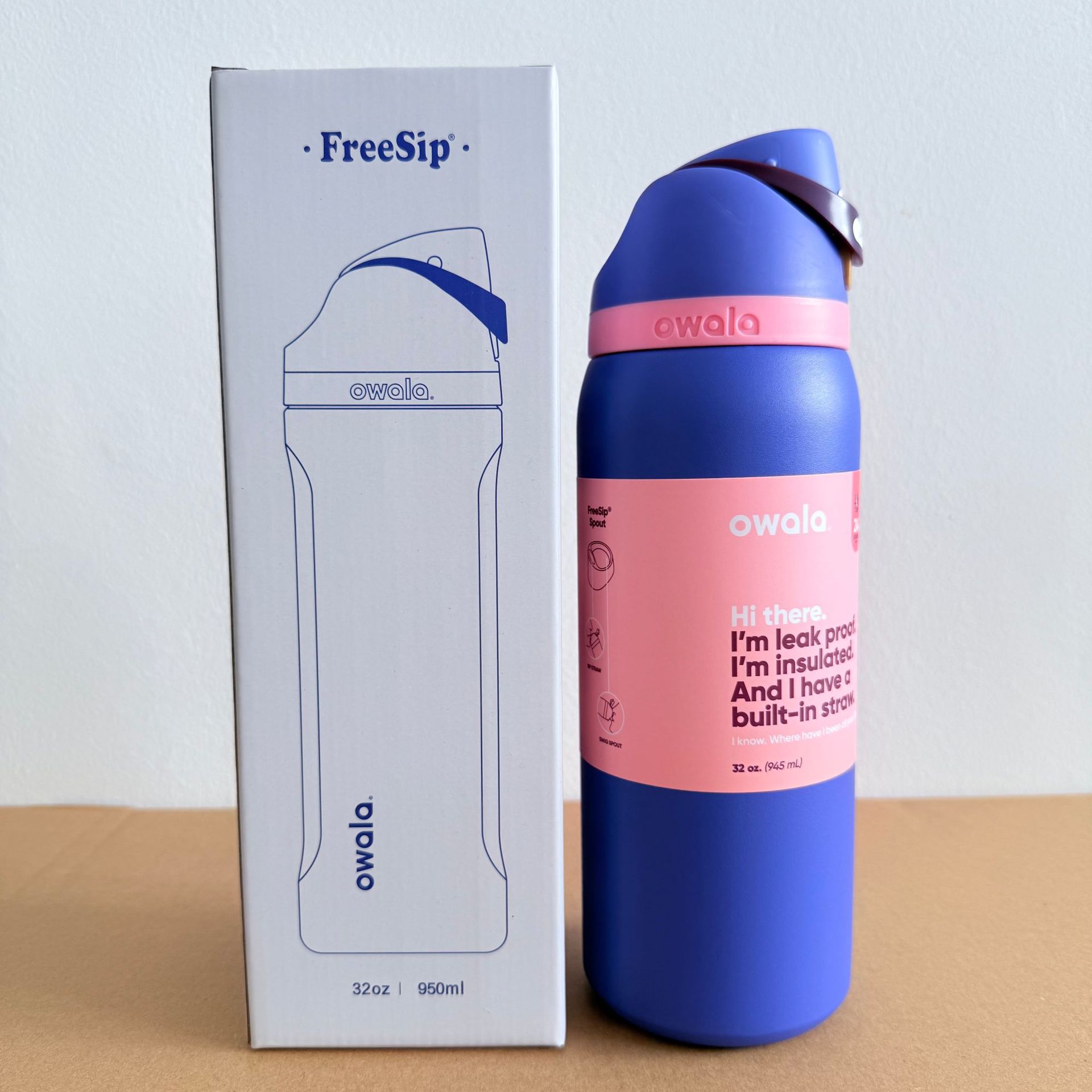 Owala en stock de gran capacidad portátil hervidor de agua al aire libre para hombres tazas de agua caliente de moda para mujeres tazas de fruta deportivas al por mayor