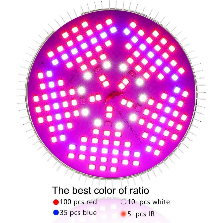 LED plant lamp, fill light solar-powered, comfortable light spectrum
