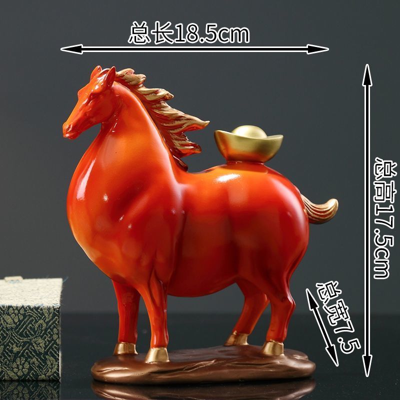 新しい中国風の馬の装飾品、リビングルーム、玄関ホール、ワインキャビネット、書斎、デスクトップ装飾、新築祝い、開店祝いのギフト、馬がすぐに完成します∑|undefined