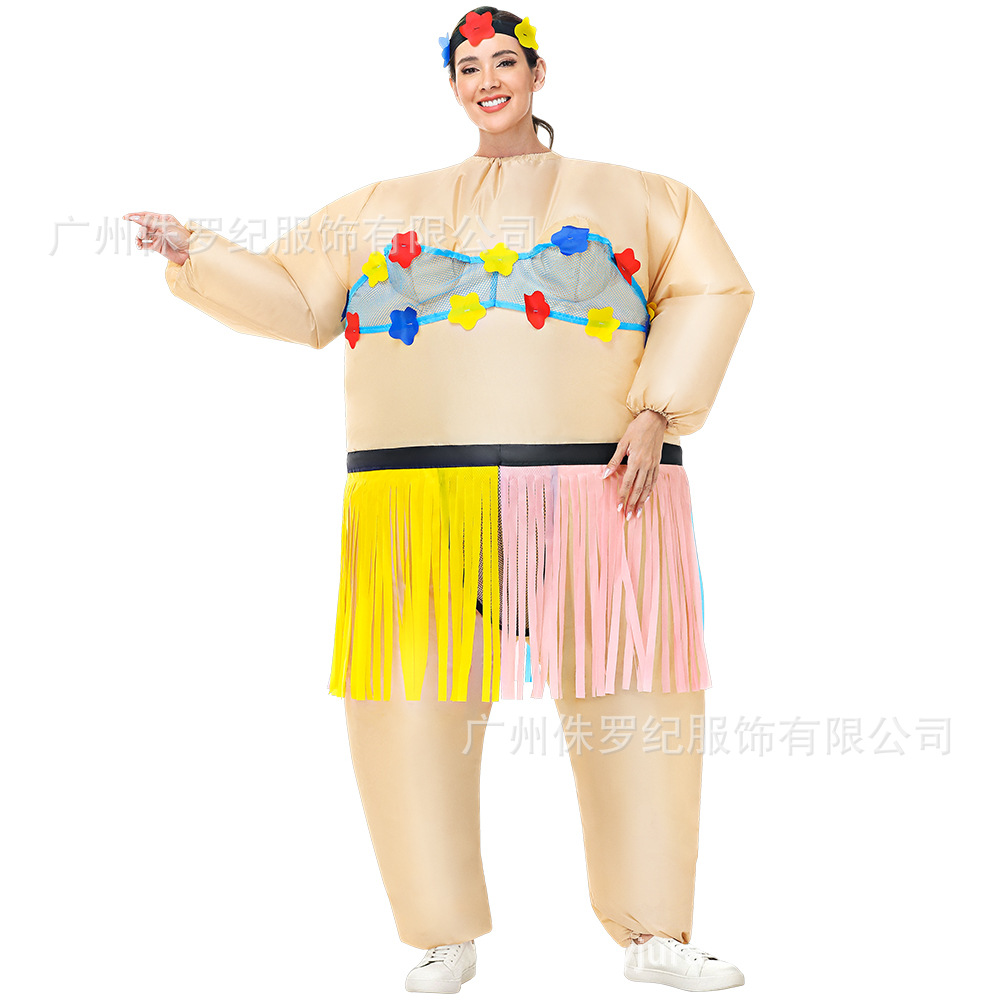 Disfraz inflable para fiesta de Halloween, carnaval, reunión anual, payaso, sumo, ballet