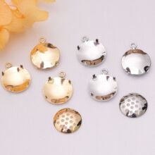 14K����ɫ�W�P����ɏ��A�ε���diy�ֹ��朵�����Ʒ������l