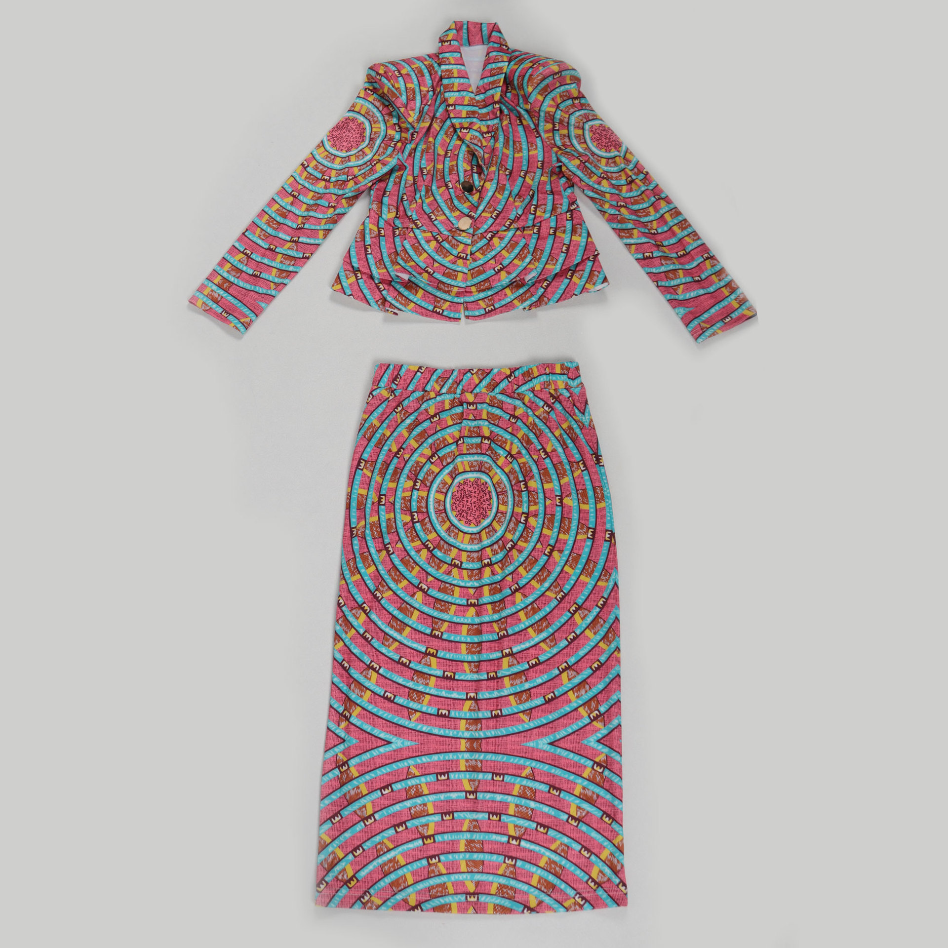 Women Spring Printed Top Hip Skirt Set 14 Women Spring Printed Top Hip Skirt Set