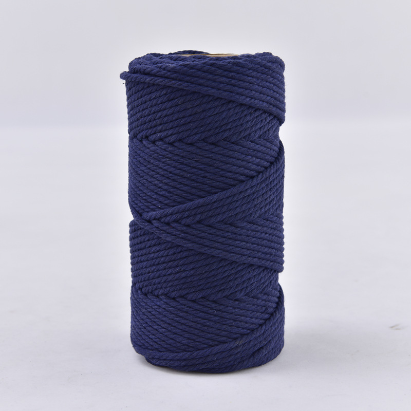3mm cuerda de algodón colorido diy hecho a mano 4mm cuerda de tapiz cuerda tejida 5mm regalo cuerda de algodón decorativa cuerda de sombrero al por mayor