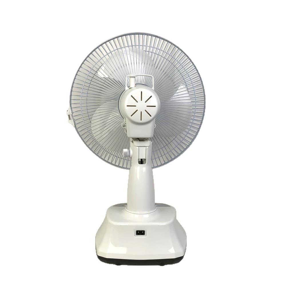Oferta especial modelos explosivos de exportación 12 pulgadas con bombilla panel solar ventilador eléctrico recargable ventilador de mesa ventilador de emergencia