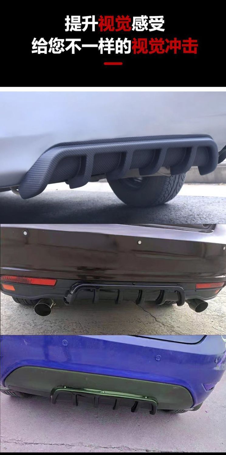 Universal Car Rear Spoiler Wing Shark Fin Chassis Diffuser Lip 92cm