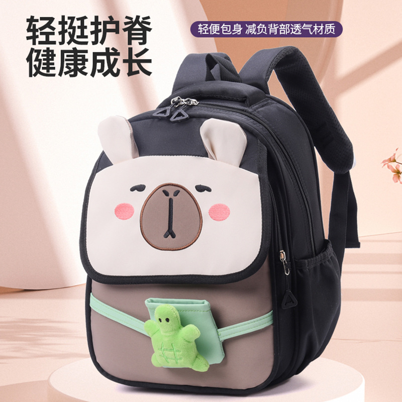 Mochila escolar de primer grado para estudiantes de primaria, jardín de infantes, caricatura encantadora mochila para niñas, mochila ligera para niños pequeños