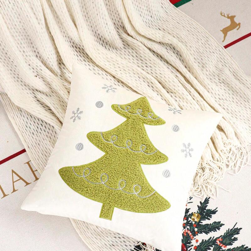 国境を越えた貿易クリスマス装飾枕カバーベルベット刺繍Amazon AliExpressワンピースドロップシッピングスポット|undefined