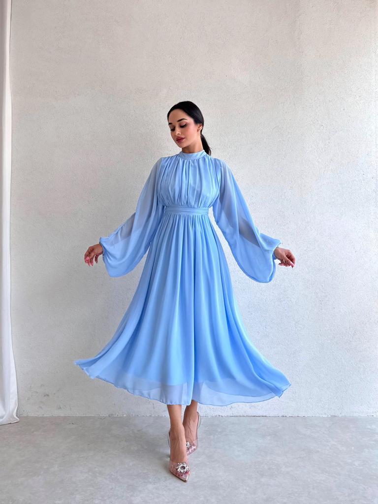 Women's Regular Dress Elegant Round Neck Zipper Long Sleeve Solid Color Midi Dress Daily display picture 18