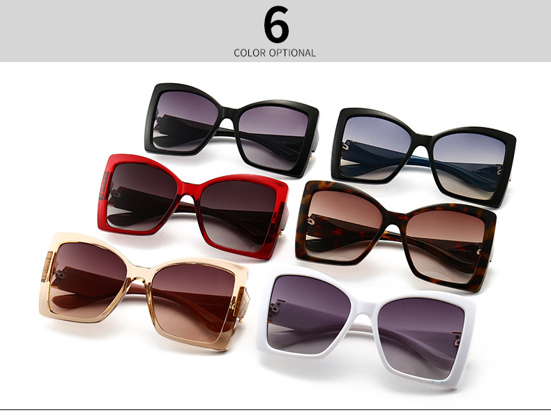 Modern Cat Eye Sunglasses European Model Square Sunglasses Female display picture 2