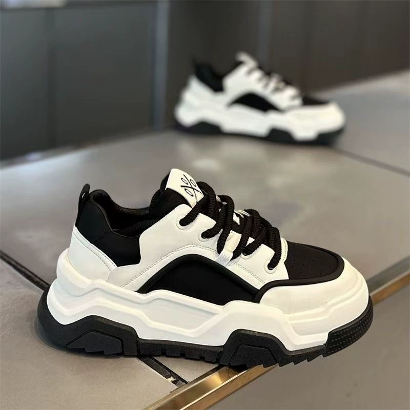 Весенняя мужская обувь, новые дышащие белые туфли, мужские модные универсальные кроссовки для спорта и отдыха на толстой подошве, трансграничные модели по индивидуальному заказу