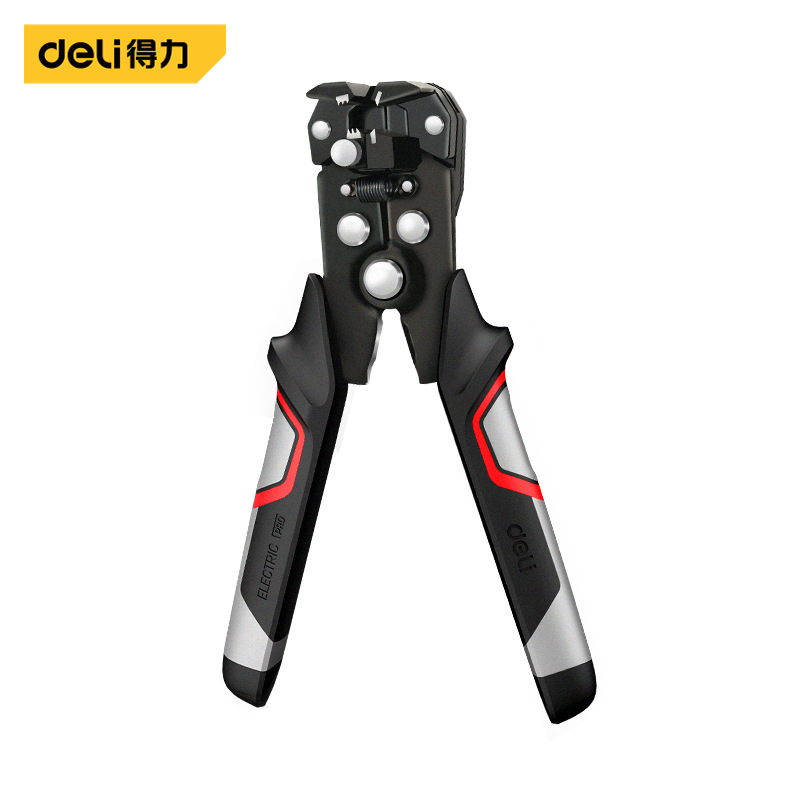 得力工具6.5寸迷你自动剥线钳剥线器剥皮钳电工钳多功能扒皮钳