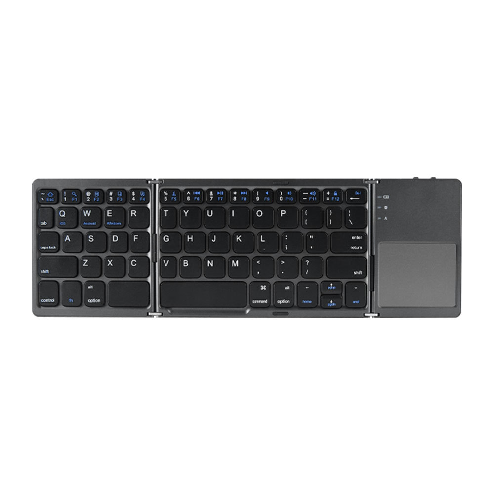 Transfronterizo nuevo sistema de tres Wireless Mini tres plegable Bluetooth teclado portátil de oficina portátil ligero teclado portátil