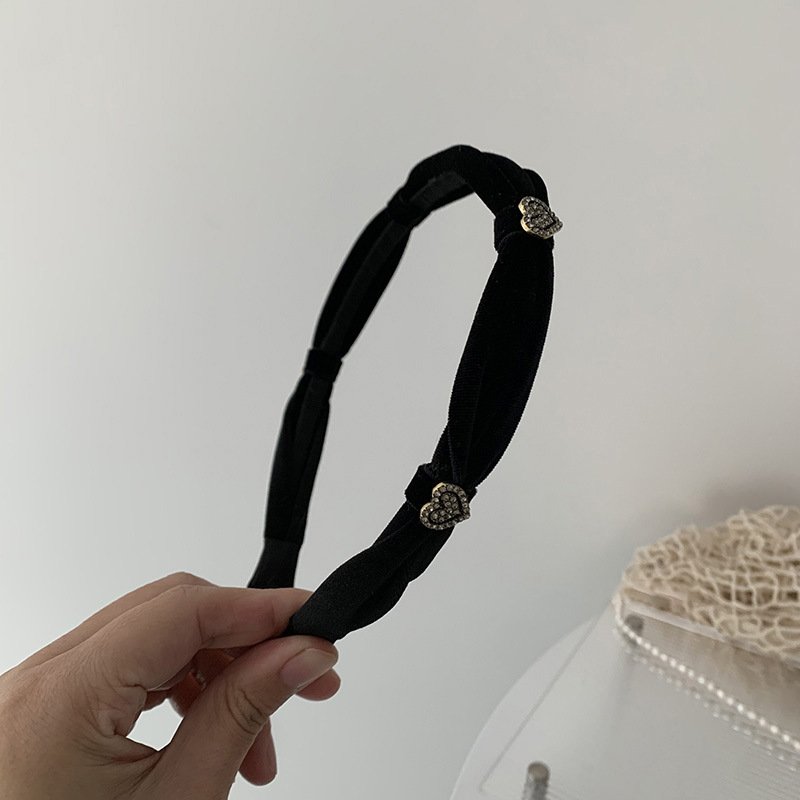 Dolce fascia per capelli nera in velluto abbinata da donna, con teschio alto, elegante forcina per capelli, fascia retrò, accessori per capelli, copricapo_voghion.com