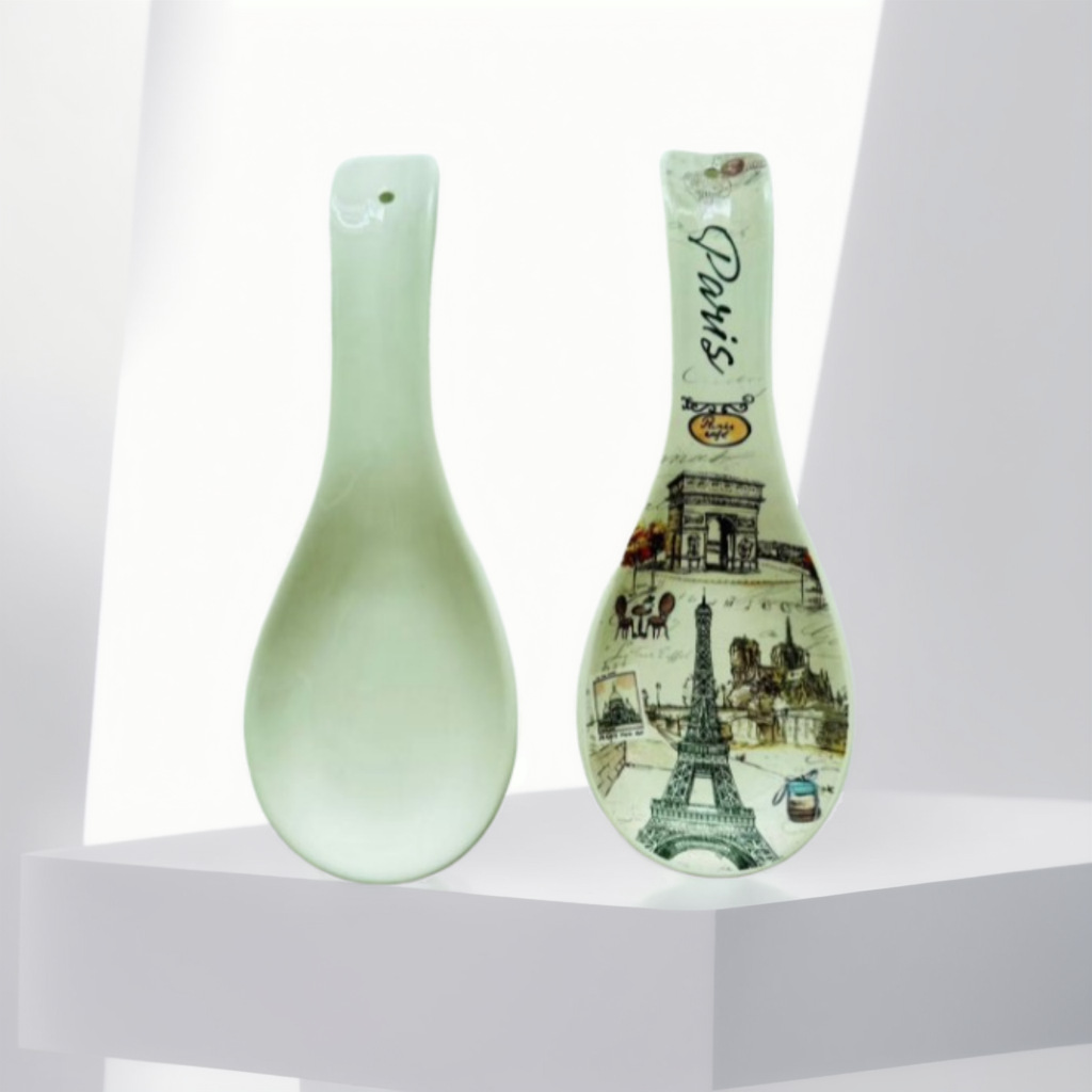 出口各地景点旅游纪念品陶瓷勺子贴花纸挂勺装饰品彩绘陶瓷工艺品