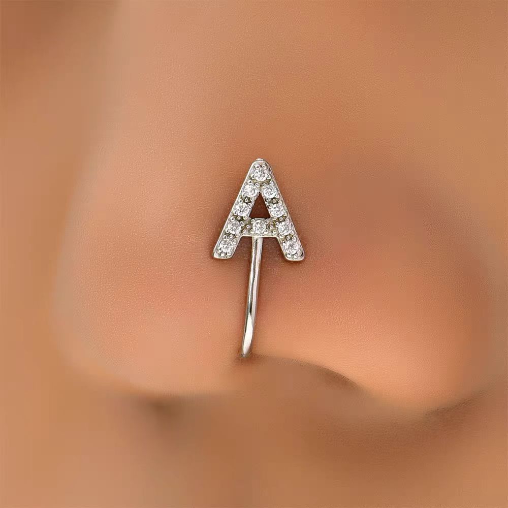 Labret piercing jewelry detail image