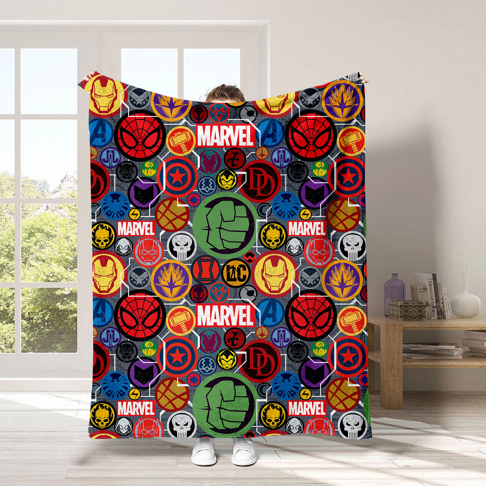 Nuevos productos Spider-Man - Marvel Avengers mantas sofá acondicionado mantas engrosadas mantas impresas fabricantes