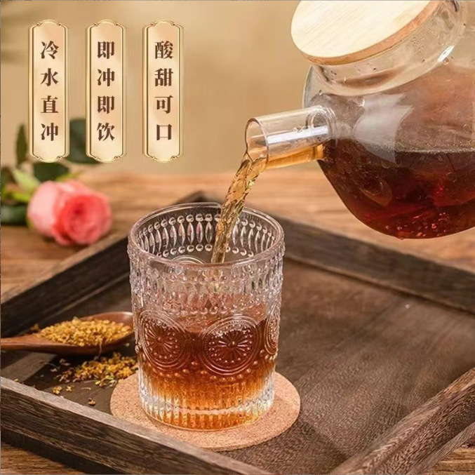 Instant Sour Plum Drink Granules Suan Mei Tang 500g Sweet Tart Osmanthus Wumei Beverage Mix for Summer Refreshment overview