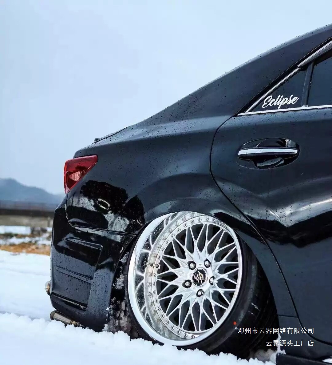 Cloud Realm 18/19/ 20inch Suitable for Dual-Spinning Super Large Polished Edge Car Modification Wheels, Pneumatic Low-Profile Design