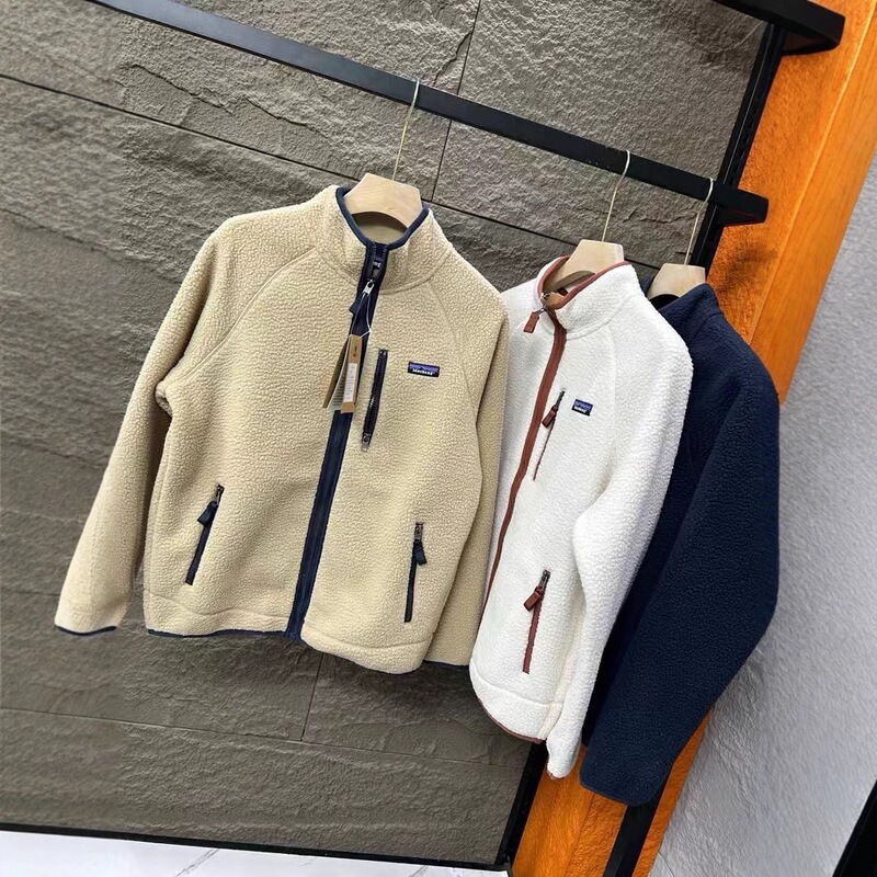 Spring Teddy Fleece Jacket for Men, Stand Collar Zipper Fleece Jacket, Loose Casual Warm Top, Changshu Goods
