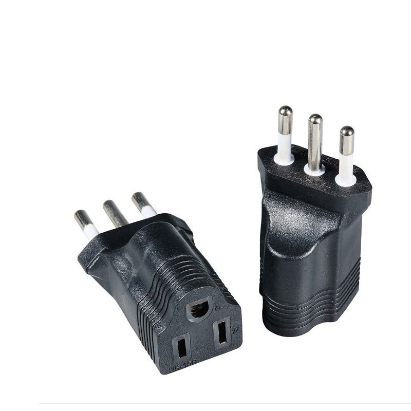 Adaptador estándar italiano 3 pies redondos a 3 enchufes estadounidenses 5-15R enchufe de conversión de energía convertidor de energía image 3
