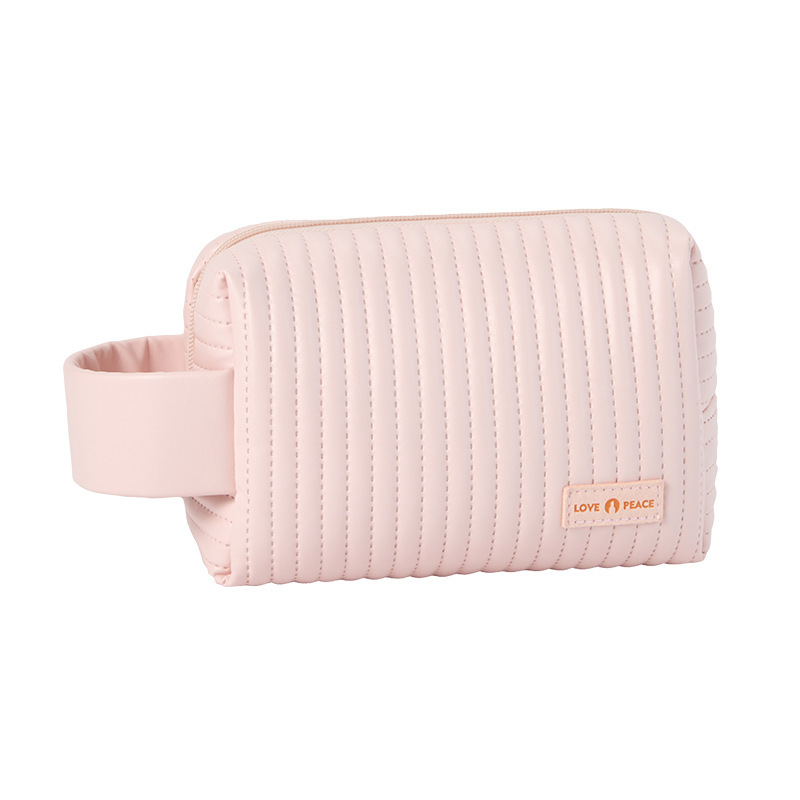 Nuevo pastel transfronterizo de octogón bolsas de maquillaje bolsas de maquillaje color caramelo bolsas de almacenamiento de viaje gran capacidad sensación de alta calidad al por mayor