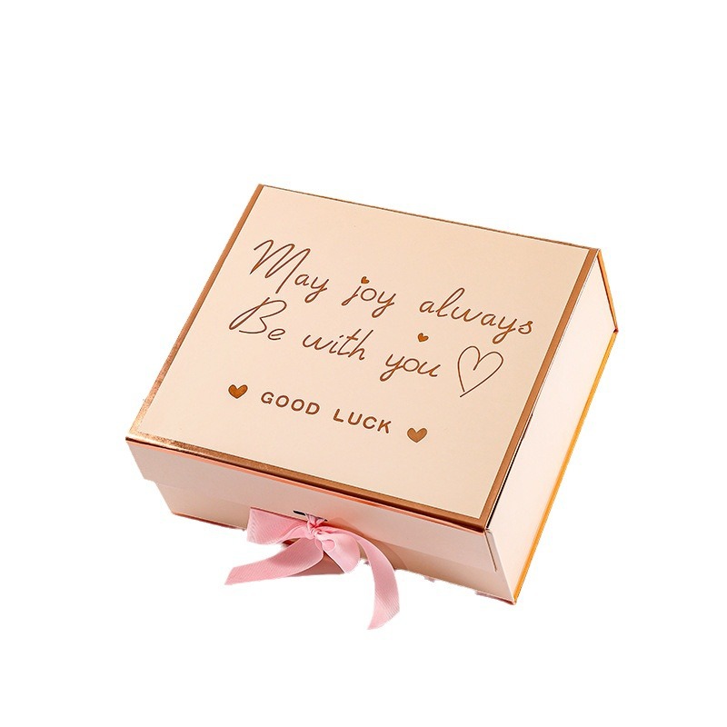 Una pieza de arco plegable imán caja de regalo chica bufanda fiesta de cumpleaños Día de San Valentín caja de regalo