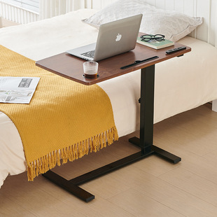 Household Simple Liftable Bedside Table Hydraulic Pneumatic Foldable Laptop Table Bedside Floor-Standing Study Table