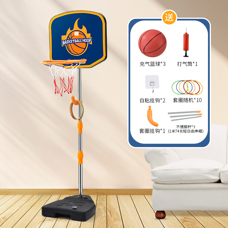 Cesta de lanzamiento de aro de baloncesto para niños de conteo multifuncional Marco de baloncesto ajustable retráctil interior montado en la pared sin perforación