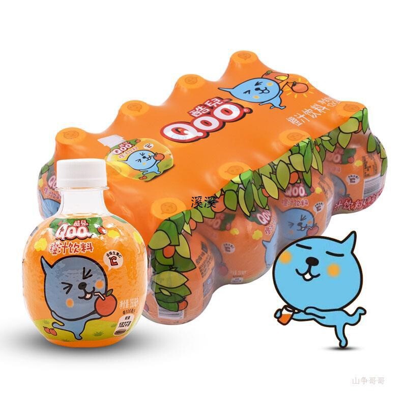 可口可乐美汁源酷儿橙汁饮料260ml*12瓶果汁迷你小瓶装六一礼物|undefined