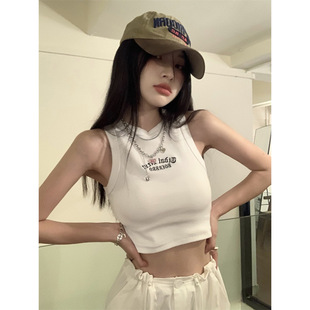 Short tank top sleevless, Korean style