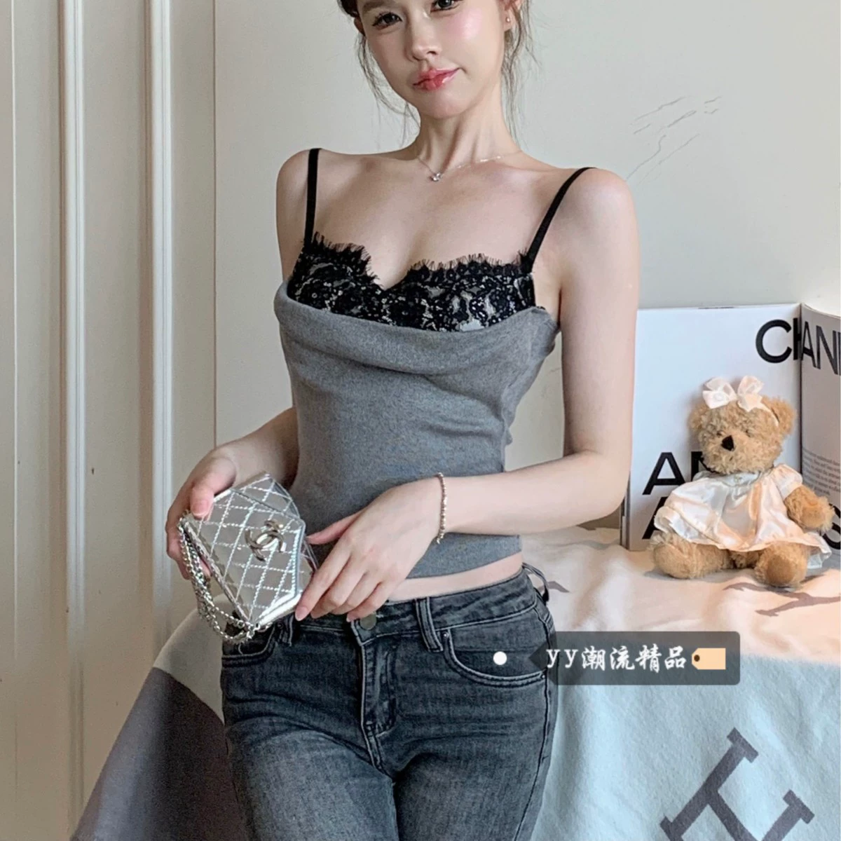 Чисто сладкая и горячая девушка сексуальная с открытой спиной и тонкая подтяжка жилет женский нагрудный коврик для йоги дикий фитнес-топ