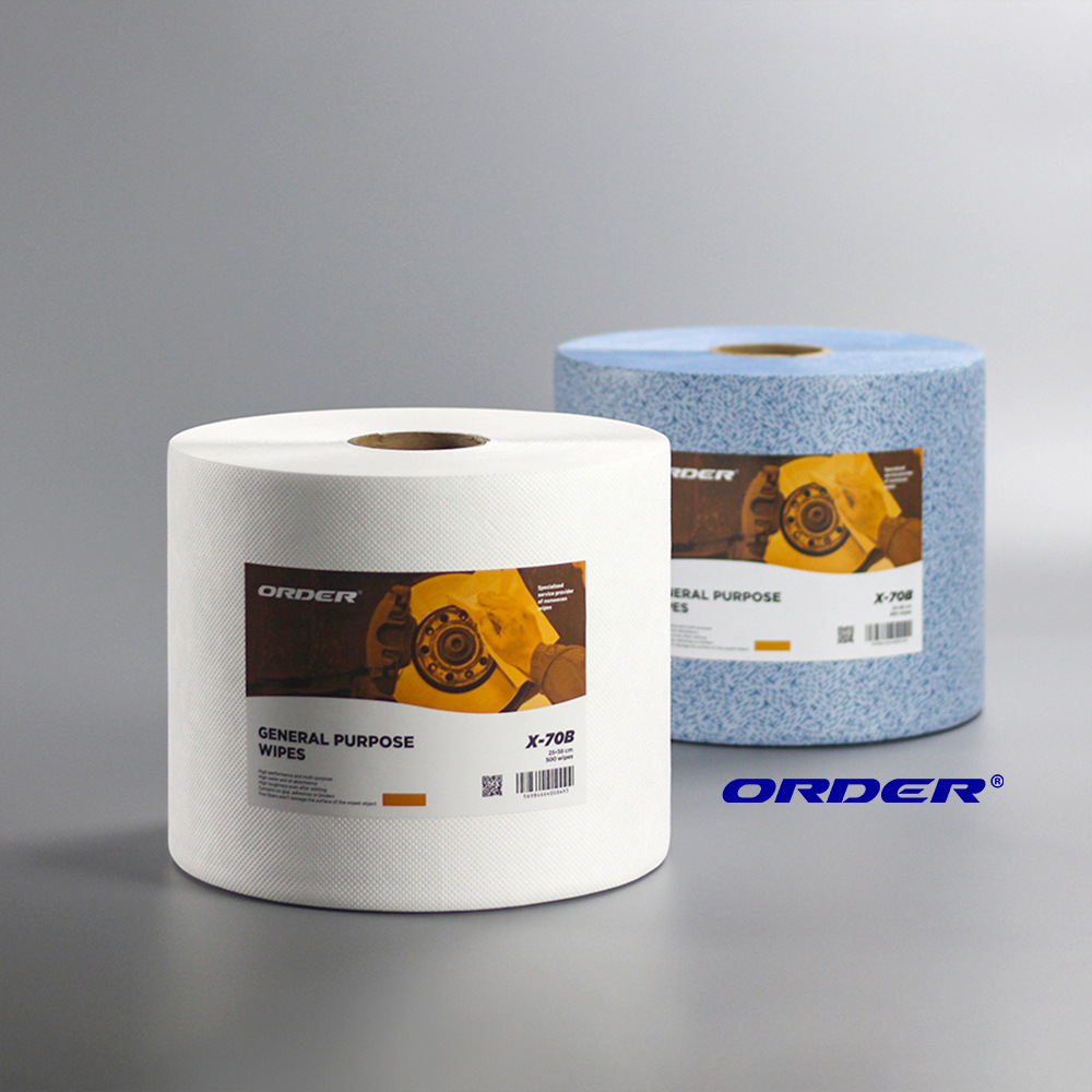 欧德 厂家供应重油工业专用熔喷吸水吸油擦拭纸 工业无纺擦拭布