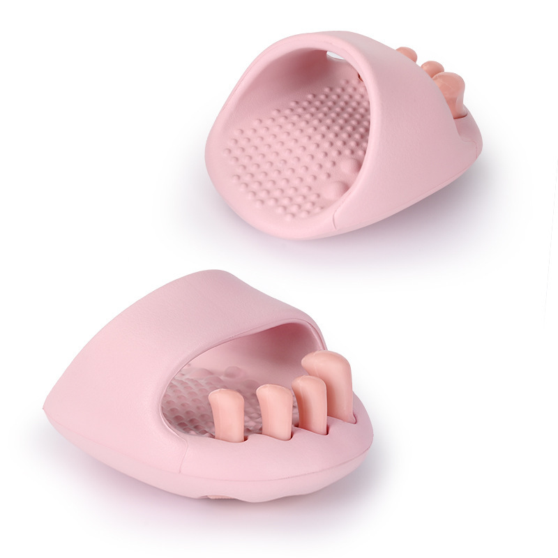 ハーフパームシェイクスリッパ女性用夏屋内マッサージヒップリフティングと腱緊張親指外反XO型脚矯正スリッパ|undefined