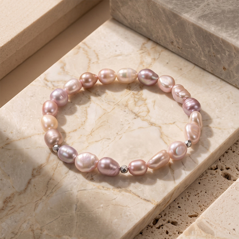 Natural freshwater genuine pearl bracelet, Korean style, popular small pearl bracelet, a gift for your girlfriend, non-fading pearl bracelet