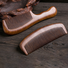 天然檀香檀木梳桃木梳子按摩靜電脫髮家用木頭防長發男女專用